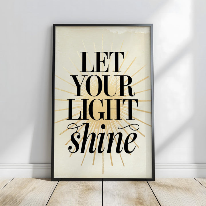 Matthew 5:16 Bible Verse Print – Let Your Light Shine – Christian Digital Wall Art for Faith & Inspiration