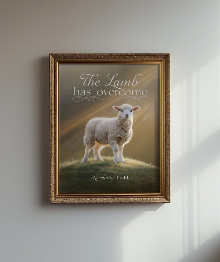 Revelation 17:14 Easter Print – He Is Lord of Lords | Christian Digital Scripture Wall Art
