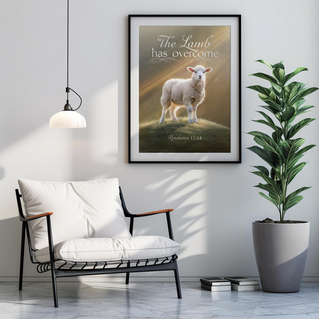 Revelation 17:14 Easter Print – He Is Lord of Lords | Christian Digital Scripture Wall Art