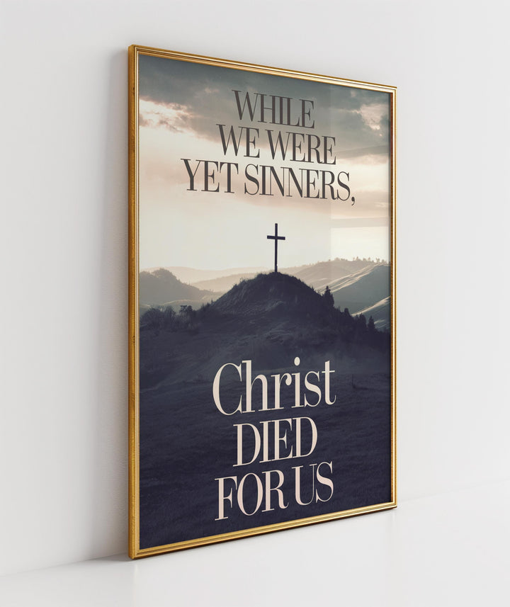 Inspiring Christian Cross Wall Art: Faith-Based Digital Print for Home Decor & Prayer Spaces