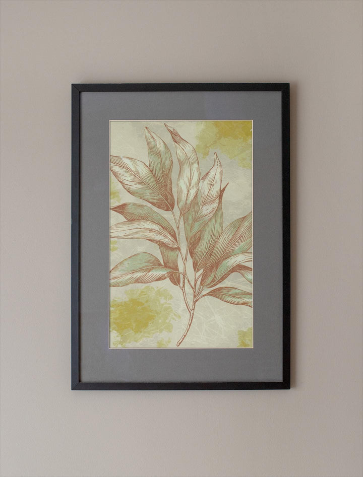 Serene Eucalyptus Leaf Print: Minimalist Botanical Wall Art Download for Nature Lovers