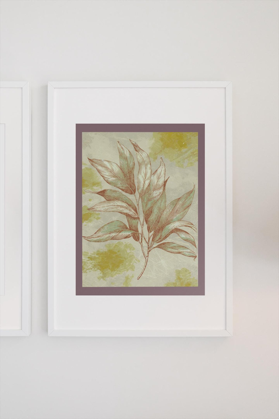 Serene Eucalyptus Leaf Print: Minimalist Botanical Wall Art Download for Nature Lovers
