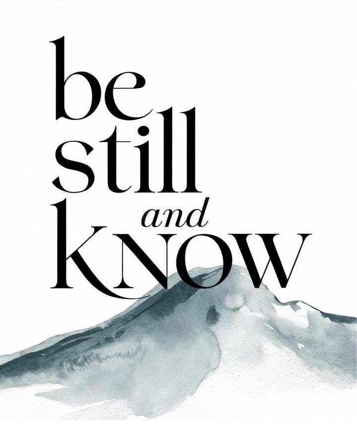 Psalm 46:10 Be Still Print – Bible Verse Wall Art | Minimalist Christian Scripture Decor