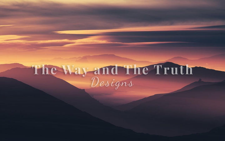 Sunset Mountain Landscape Print – Nature-Inspired Digital Wall Art | Peaceful Scenic Printable Decor