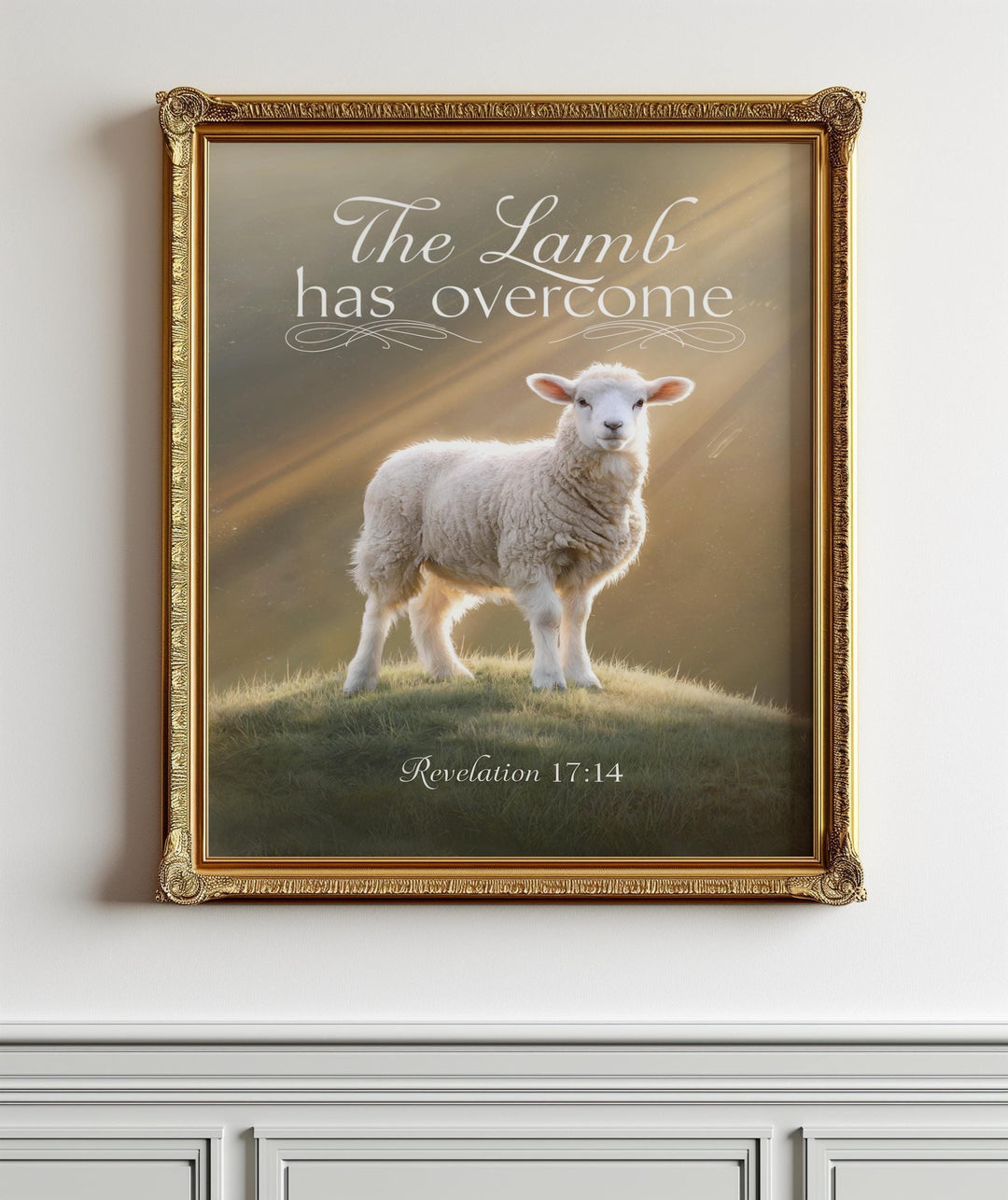 Revelation 17:14 Easter Print – He Is Lord of Lords | Christian Digital Scripture Wall Art