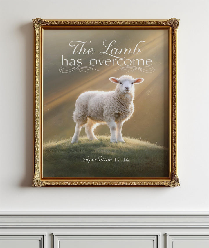 Revelation 17:14 Easter Print – He Is Lord of Lords | Christian Digital Scripture Wall Art