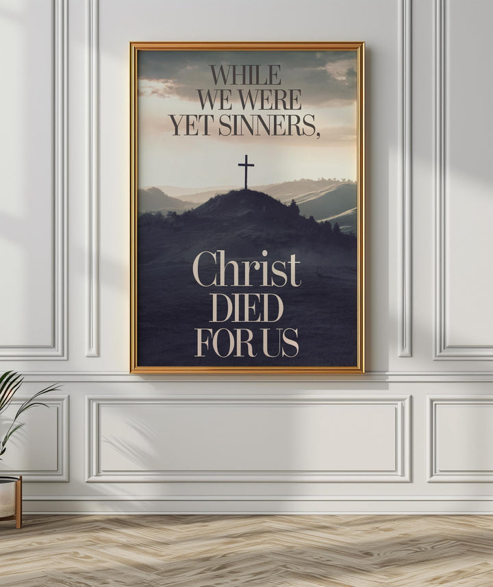 Inspiring Christian Cross Wall Art: Faith-Based Digital Print for Home Decor & Prayer Spaces