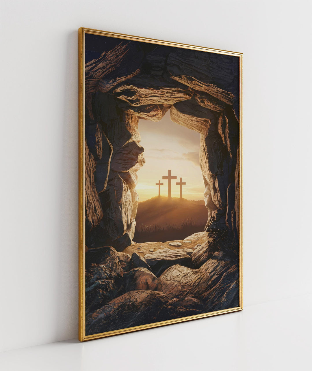 Resurrection Art Print: Divine Triumph & Hope - Digital Download for Easter Decor - Faith Spaces
