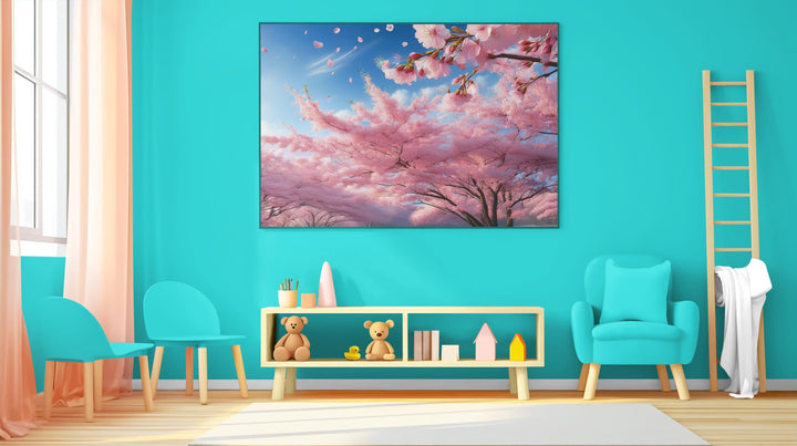 Digital Cherry Blossom Art | Spring Floral Wall Decor | High Resolution Nature Print | Instant Download for Home & Office