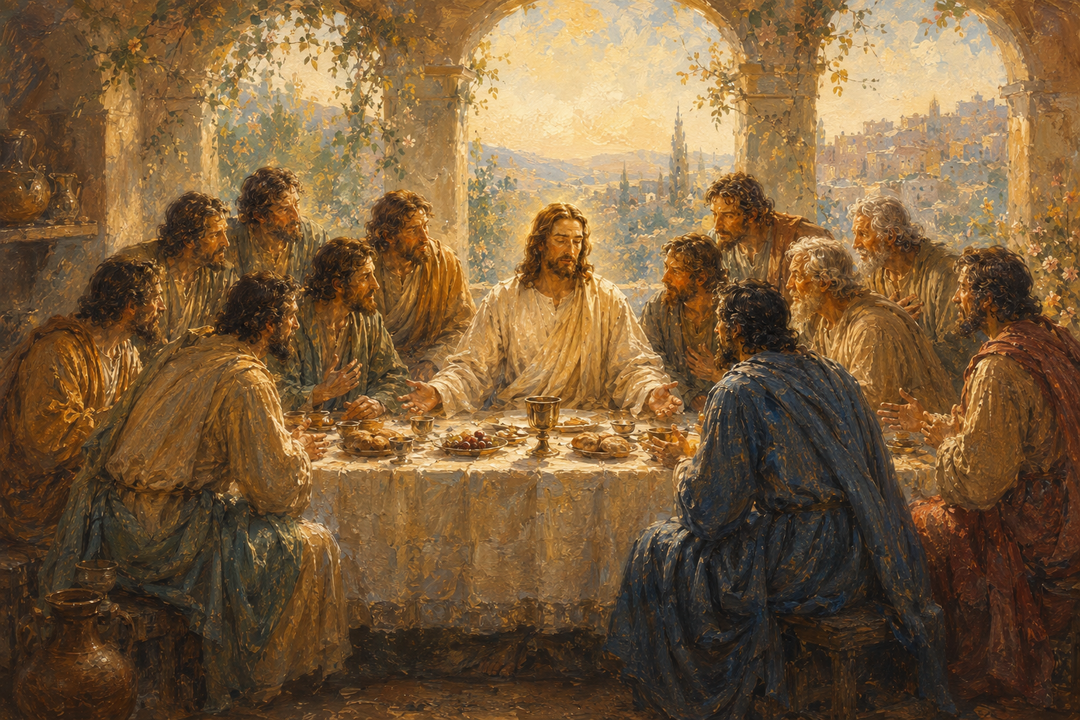 Luminous Impressionist Last Supper digital artwork included in the bundle