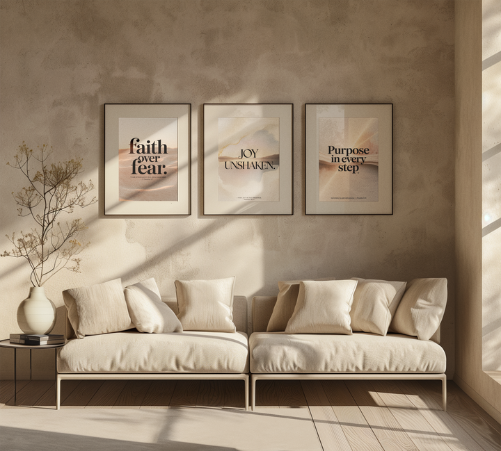 Faith Declarations Complete Collection – Printable Christian Devotional Bundle (Wall Art, Prayer Cards & 5-Day Journal)