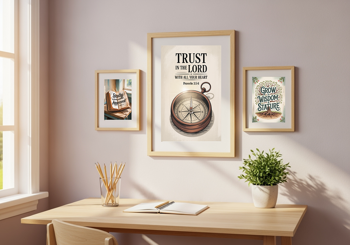 Seasons of Grace: Back-to-School Faith Builder Bundle - 15 Christian Scripture Prints for Elementary Kids