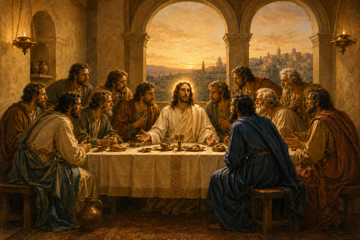 Warm Classical Last Supper digital artwork included in the bundle
